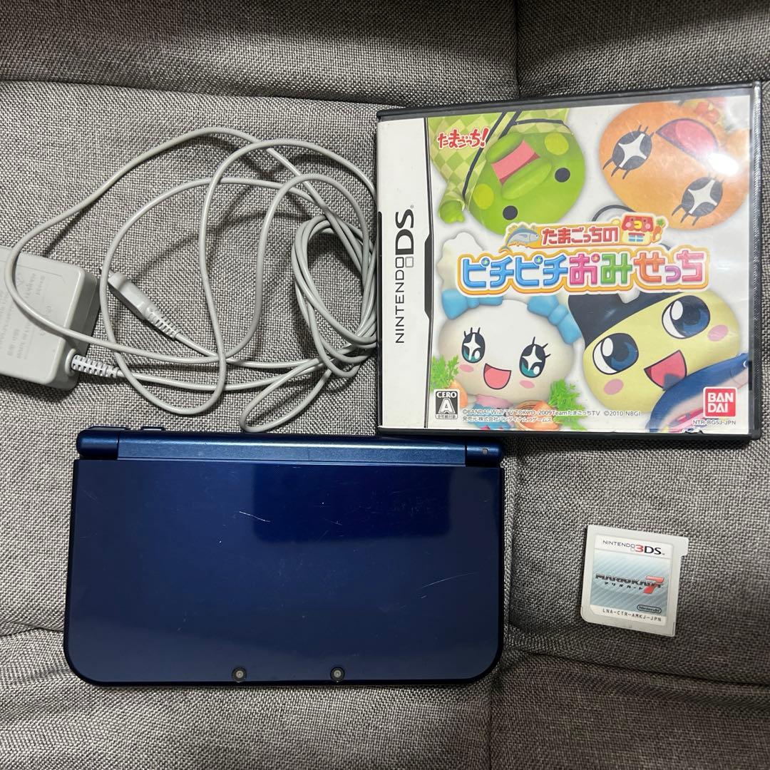 Newニンテンドー3DSLL メタリックブルー 充電器付き - メルカリ