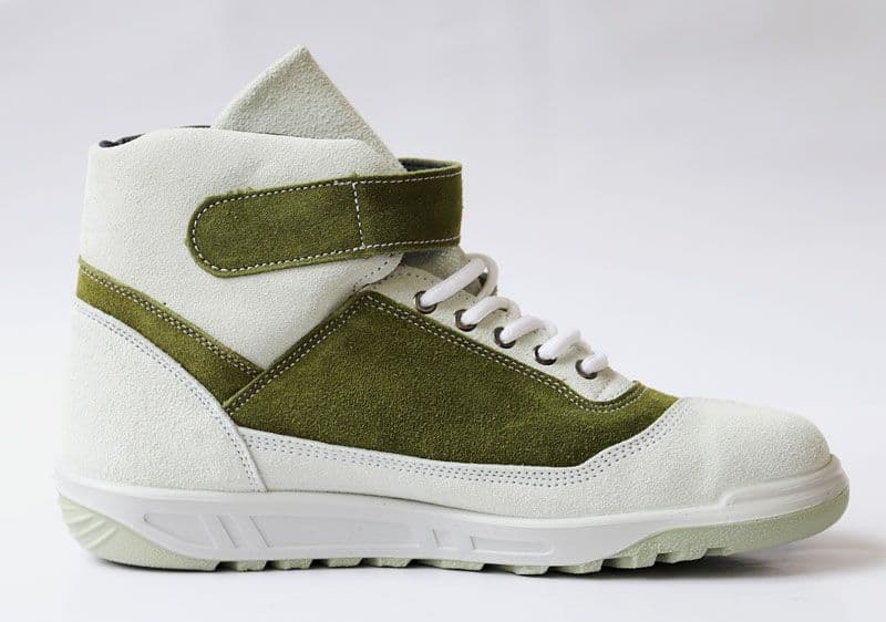 青木安全靴 ZR-21 WOG(ホワイト×オリーブグリーン) 26 JIS】青木安全靴 ATENEO ZR-21WOG ベロア×ベロア ホワイト×オリーブ