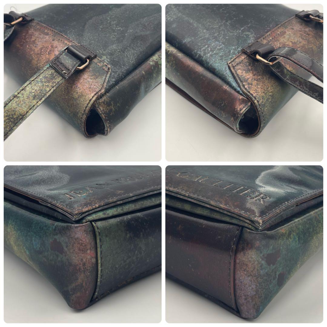 超希少】ジャンポールゴルチエ Vサイバー ショルダーバッグ 玉虫色 極