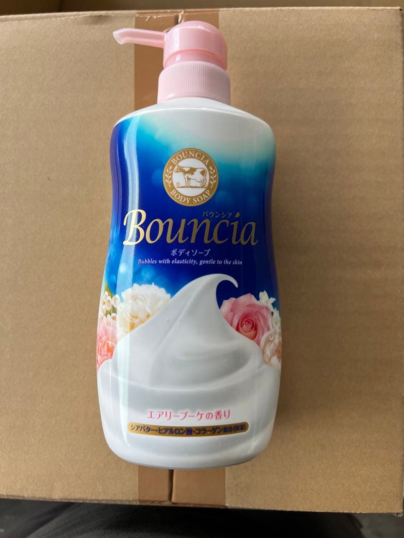 バウンシアボディーソープエアリーブーケの香り500ml ポンプ付き24個入 バウンシア ボディソープ エアリーブーケの香り｜バウンシア ボディ