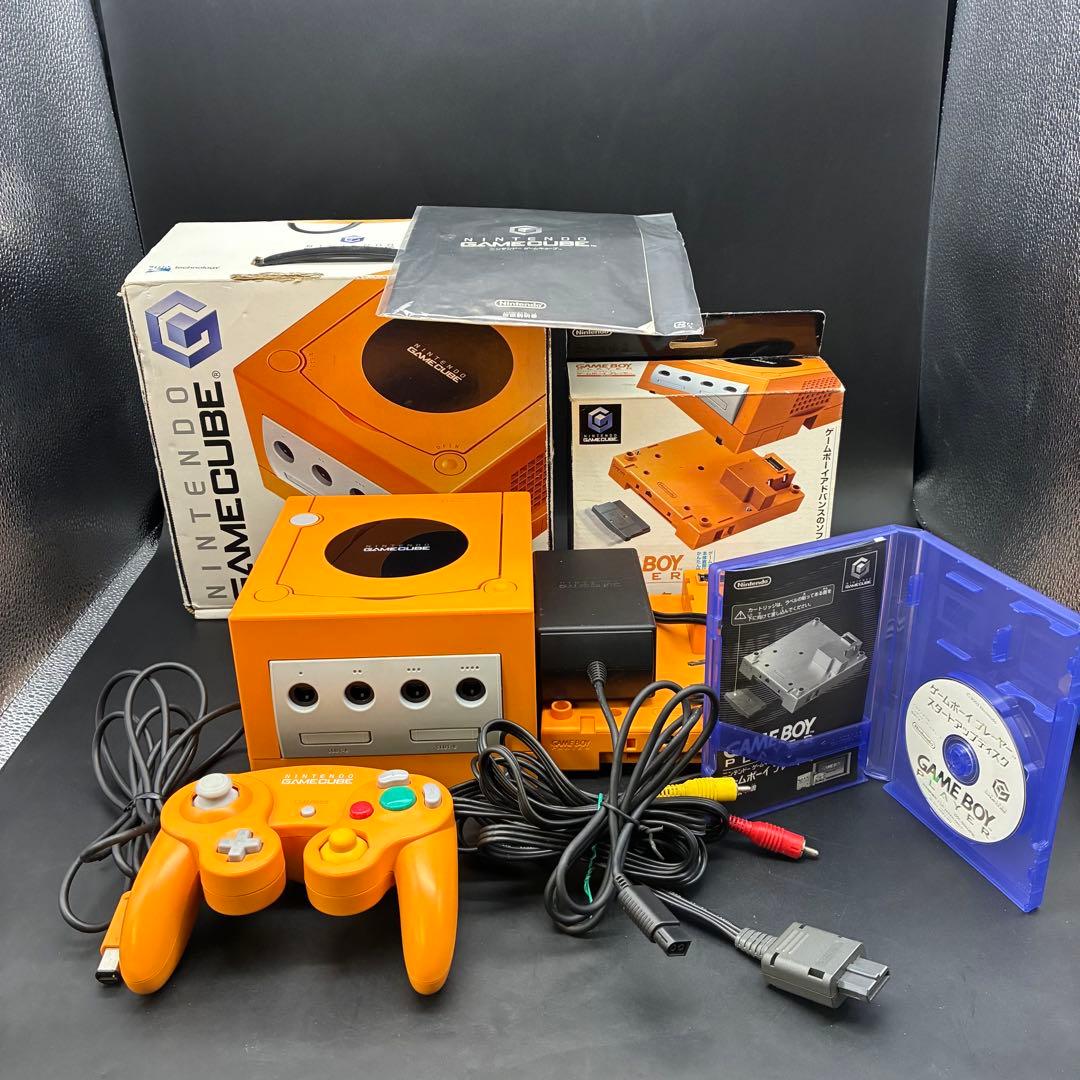 動作OK】任天堂 ゲームキューブ オレンジ本体&ゲームボーイプレーヤー