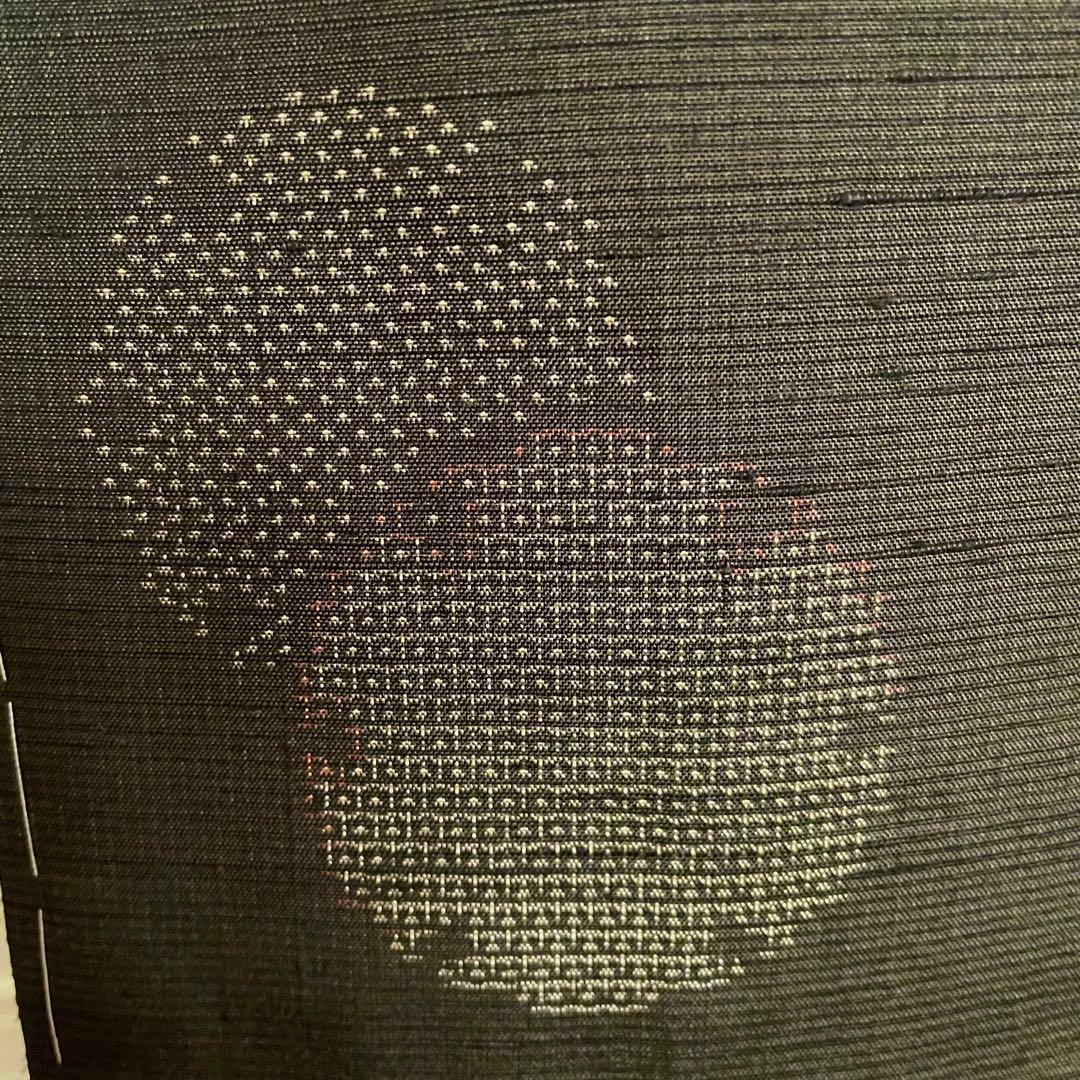 しつけ付き 雪輪飛び柄小紋 100亀甲絣十日町紬 - メルカリ