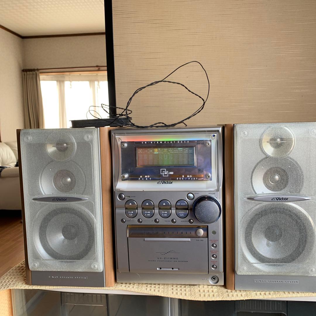UX-Z11WMDビクターミニコンポ - メルカリ