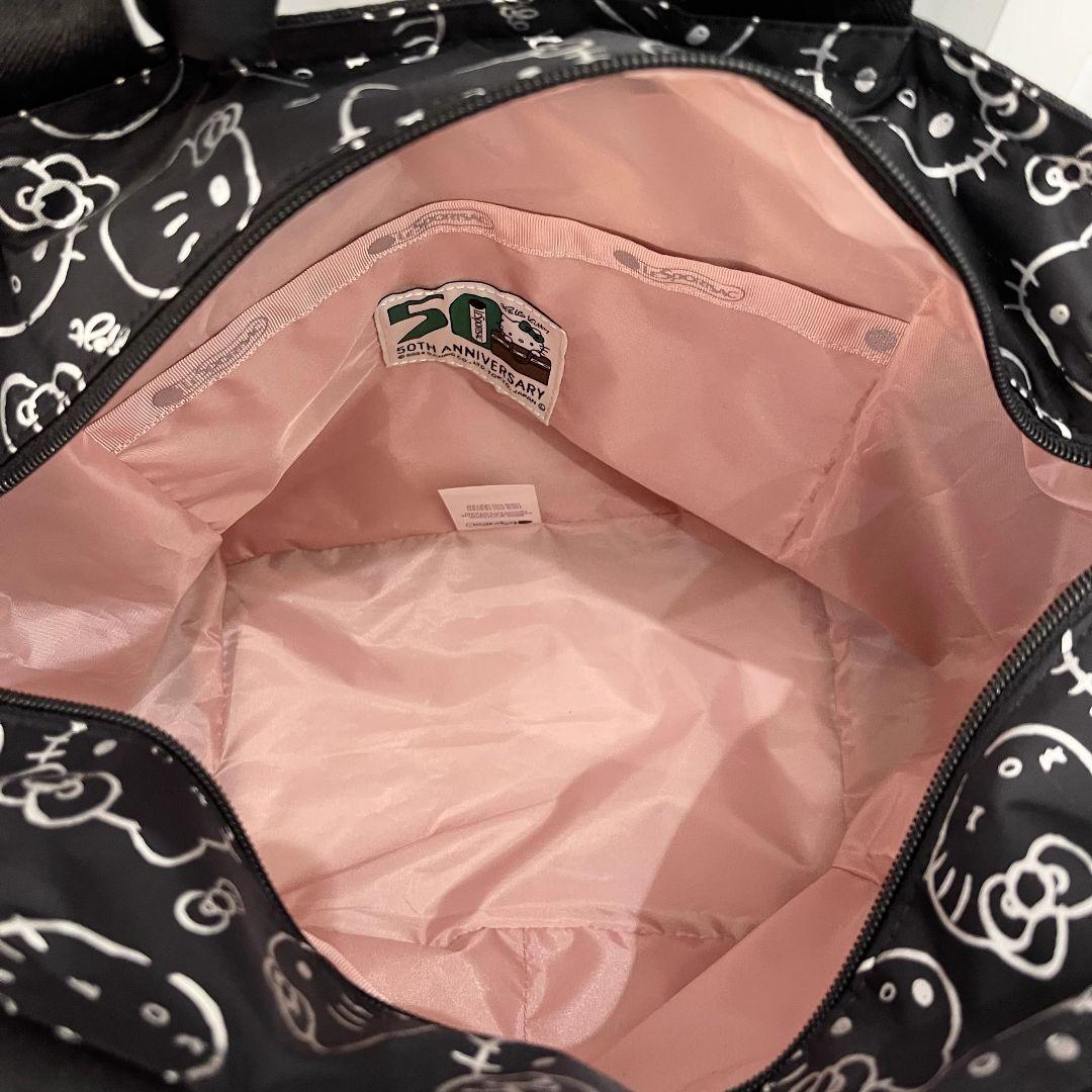 レスポートサック ハローキティ ブラック ショルダーバッグ リボン結び