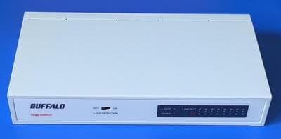 BUFFALO ギガスイッチングハブ LSW5-GT-8NS/WH - メルカリ