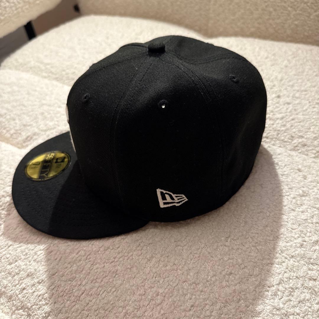Supreme 59FIFTY ブラック キャップ 7 1/4