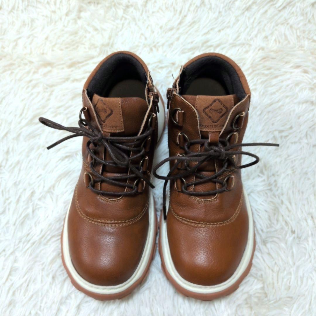 【極美品】リゲッタ カヌー アボット レースアップ サイドジップ 25.0cm