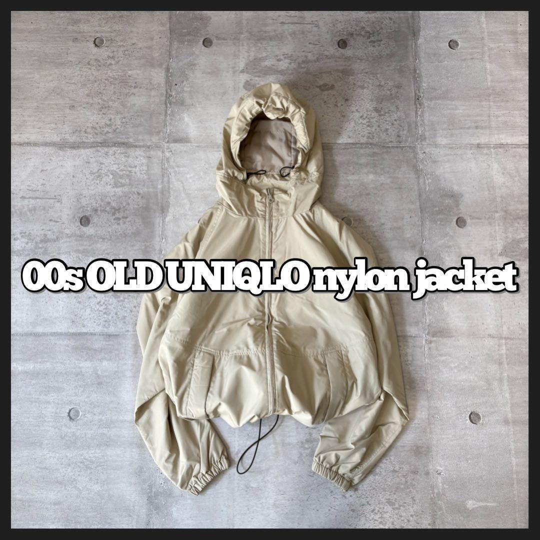00s OLD UNIQLO shell jacketドローコード 短丈 y2k - メルカリ