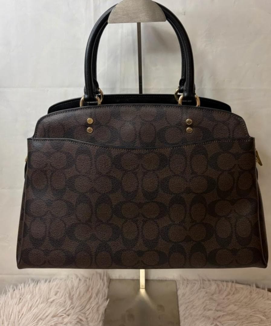 COACH コーチ F 91495 2WAY レザーシグネチャーハンドバッグ - メルカリ