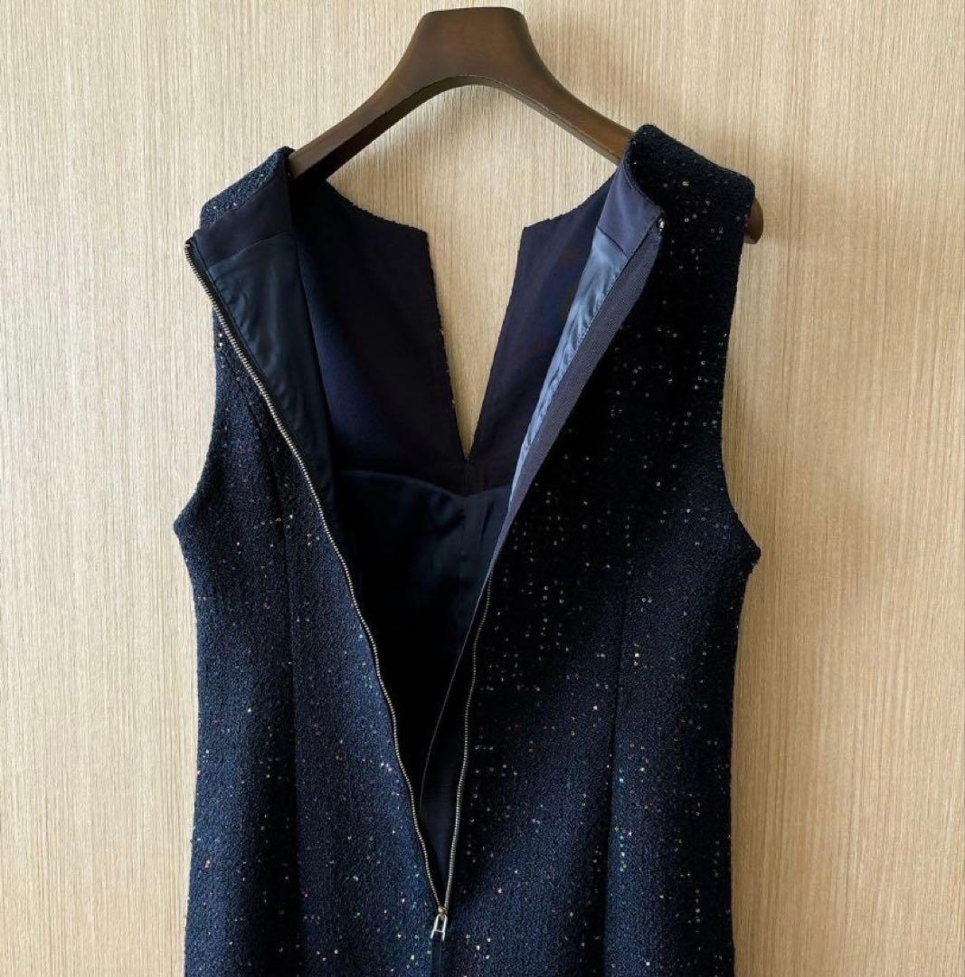 アナイ コズミックツイードジャンパースカート 濃紺 黒 36 - メルカリ