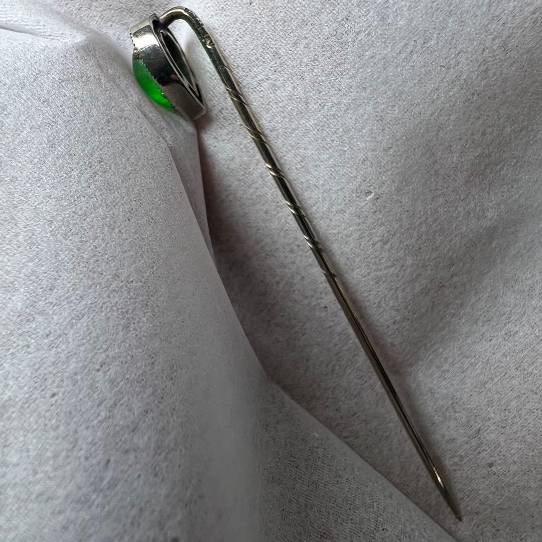 WG刻印　ホワイトゴールドピン　1.4g 5.8cm 東K8-0131☆1F