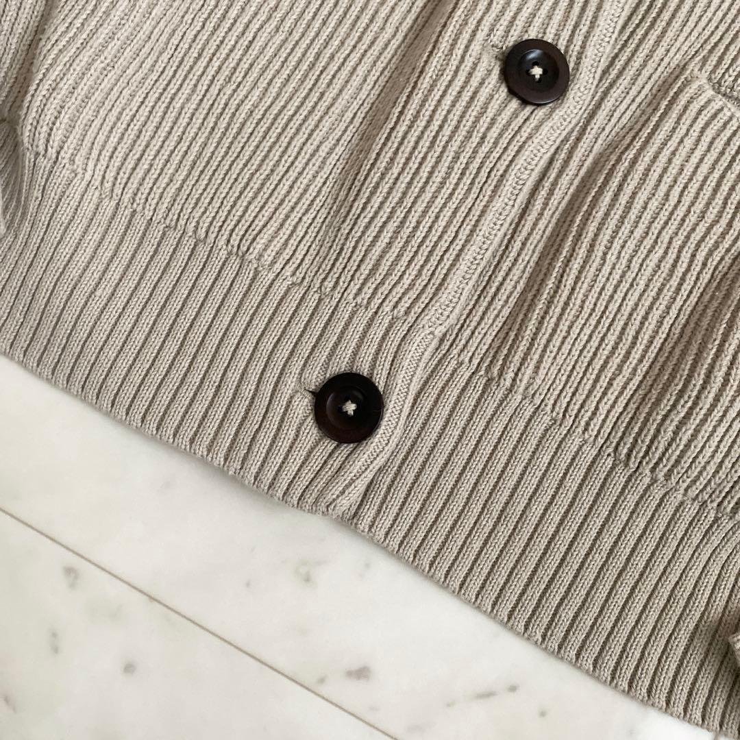 美品✨MHL.マーガレットハウエルROUGH COTTONカーディガン ベージュ