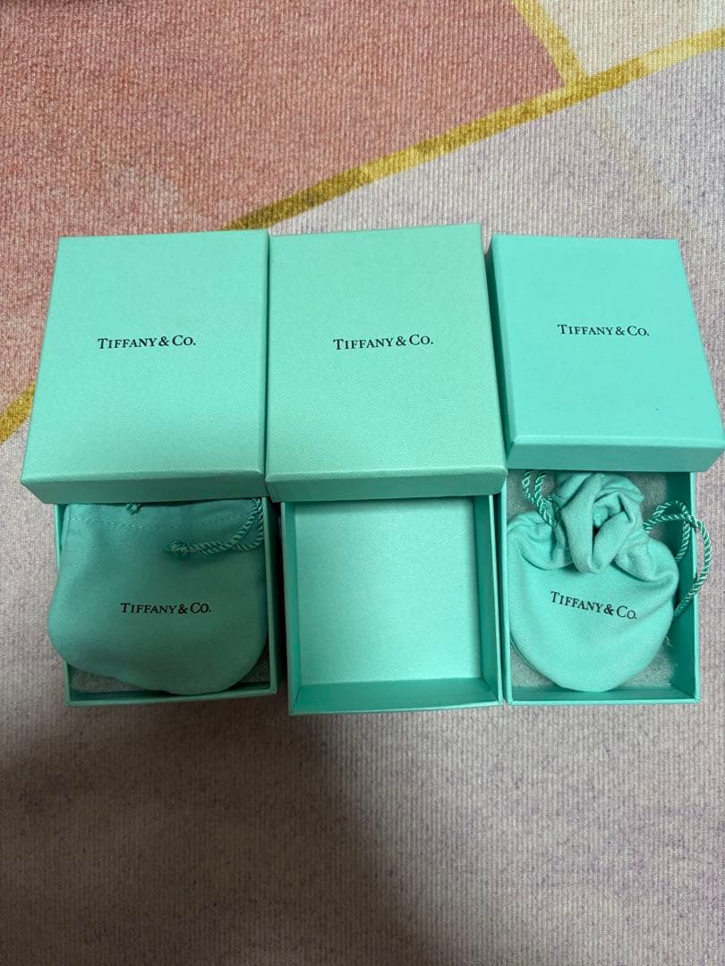 Tiffany & Co. ギフトボックス 3個セット ポーチ2個ティファニー