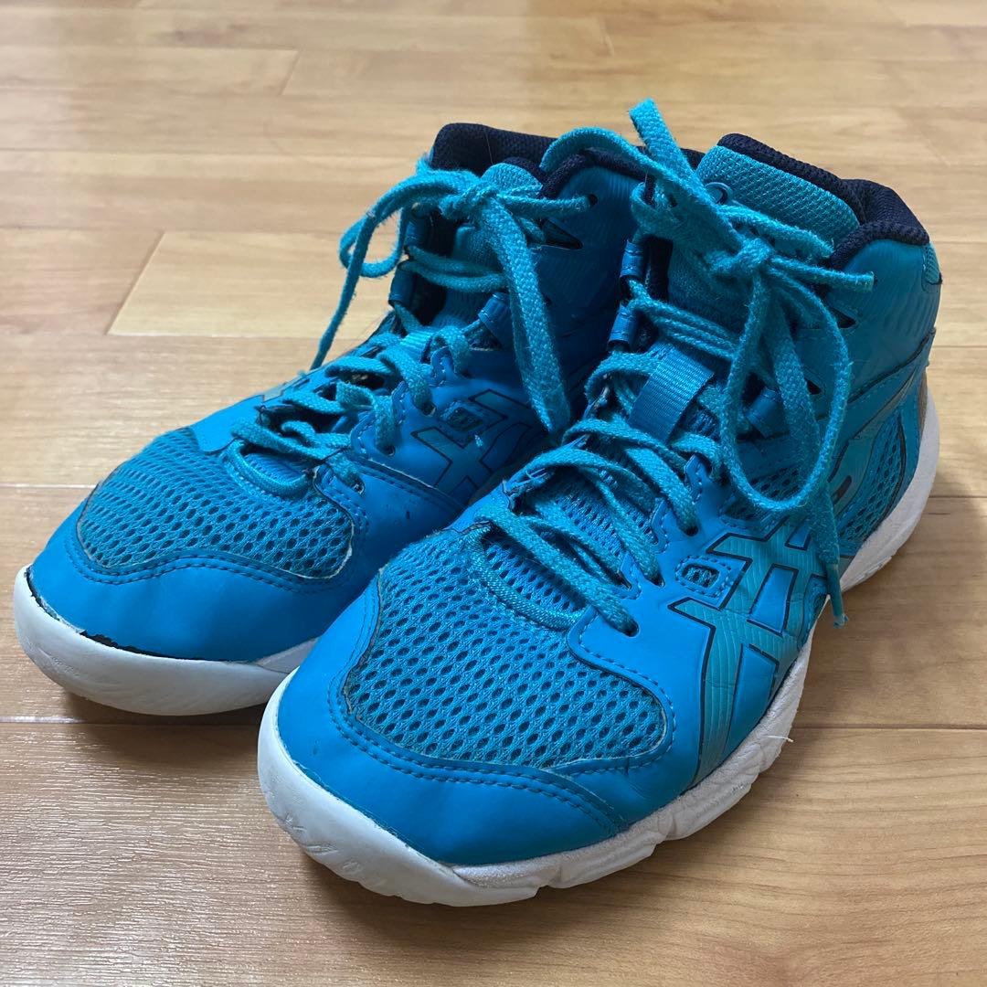 ASICS バスケットボールシューズ 青 23cm - メルカリ