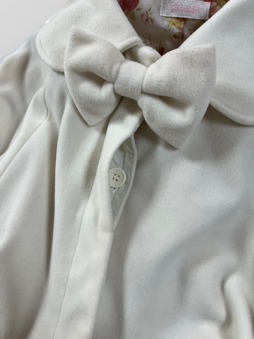 は*け様 《未使用》LIZ LISA Fsize ポンチョ ケープ コート リボ