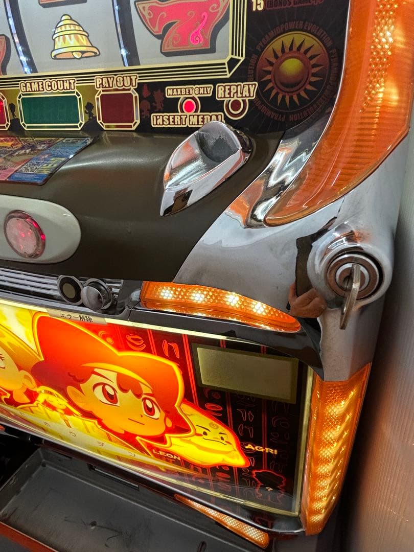 送料込み】パチスロ 秘宝伝 4号機 ウエイトカットROM 100円直投入 実機