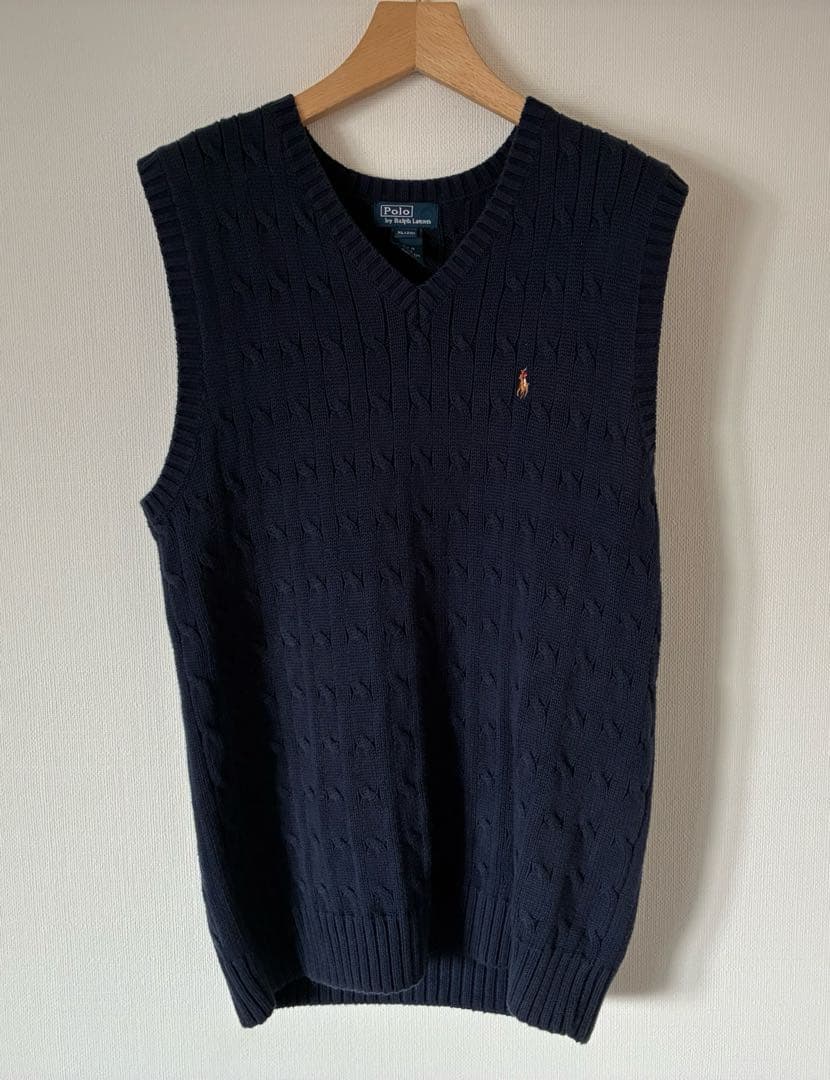 POLO by Ralph Lauren vネック ウールニットベスト XL - メルカリ