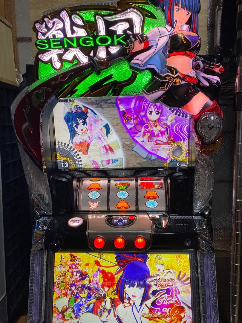 パチスロ　実機　戦国乙女3 上部ユニットのみ 平和 戦国乙女3～天剣を継ぐもの～ 中古パチスロ実機 A-SLOT