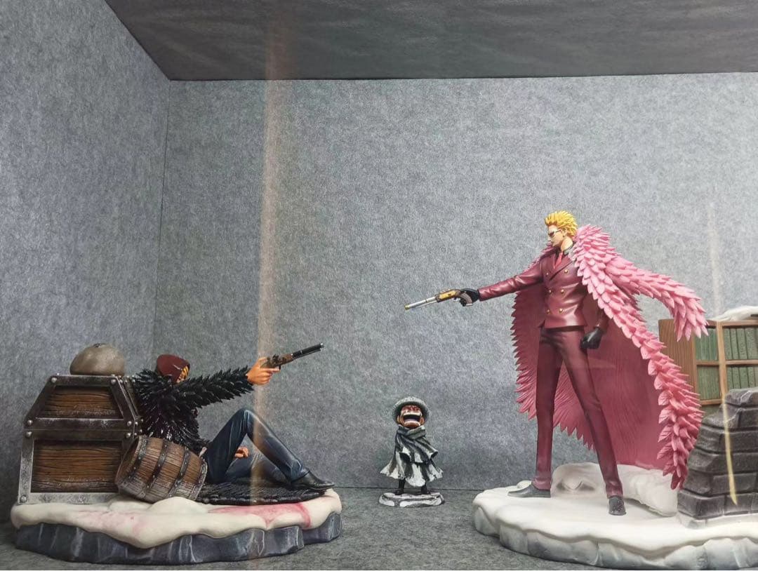 ワンピース ドフラミンゴ vs コラソン ガレージキット ガレキ スタチュー ワンピース ドフラミンゴ vs コラソン ガレージキット ガレキ