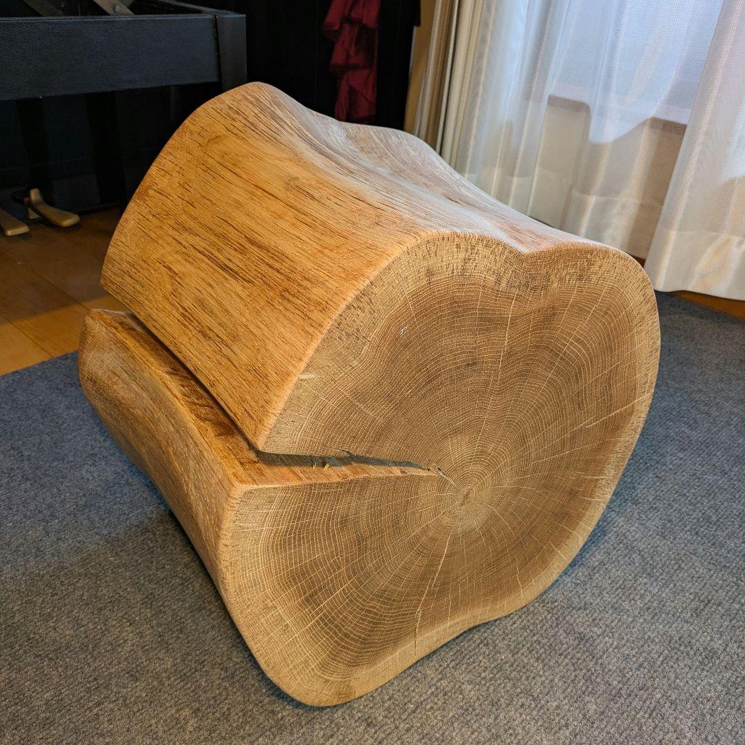 3104様専用 ミズナラ 水楢 天然木 切り株 丸太 輪切り 高さ約28㎝