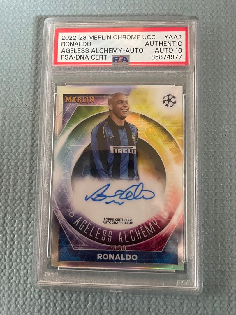 ロナウド 直筆サインカードPSA10 - メルカリ