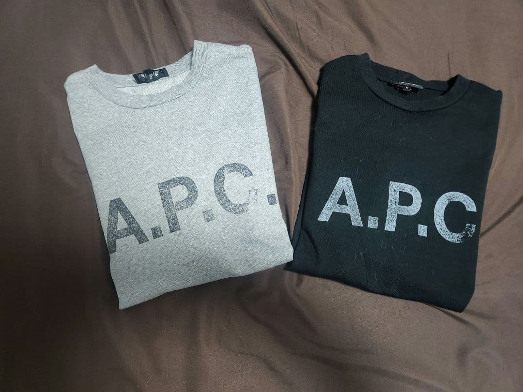 まとめ売り！A.P.C. 別注 ロゴプリント スウェットライク ロングスリーブ A.P.C. (アーペーセー) 別注 ロゴプリント スウェットライク ロング