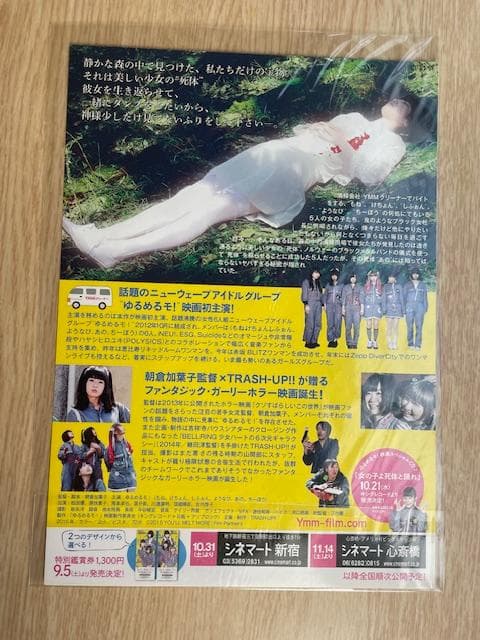 「女の子よ死体と踊れ」新品未開封DVD 映画パンフレット(サイン入り)チラシ付