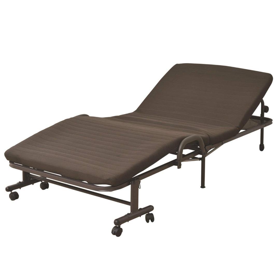 電動折りたたみベッド ダークブラウン CEB-8S(DBR) 山善（YAMAZEN） 電動ベッド 折り畳み 電動リクライニングベッド 電動
