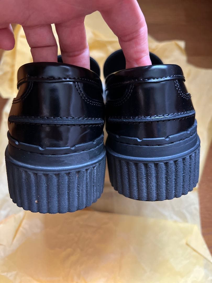 専用】トッズ TOD'S ローファー 本革 黒 白 コンビ ローファー 37