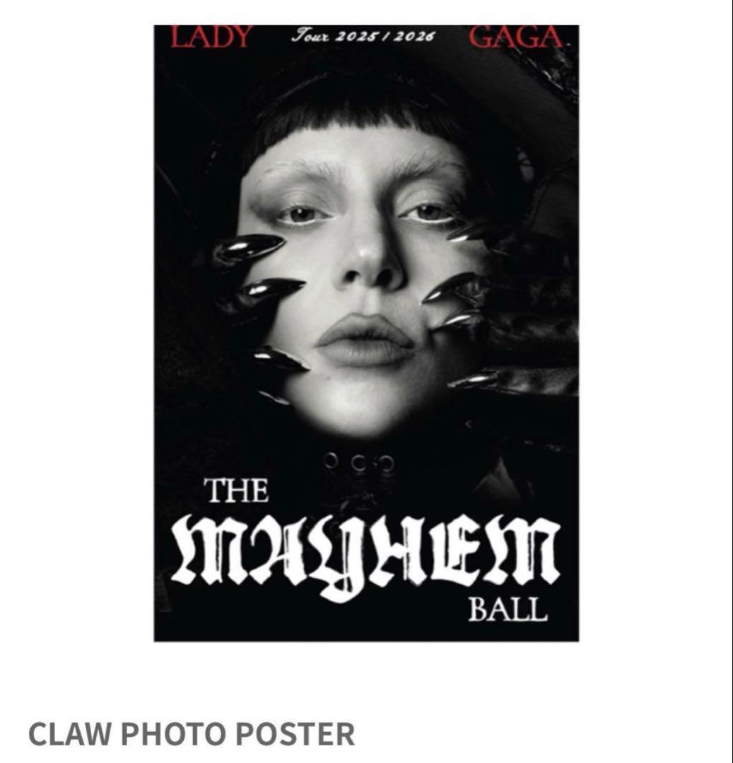 LADY GAGA THE MAYHEM BALL POSTER未開封ポスター - メルカリ