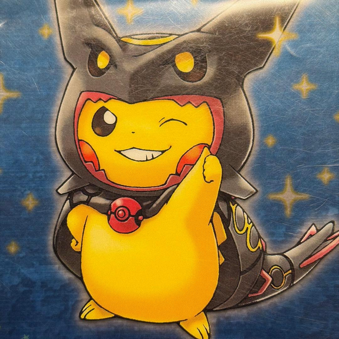 希少】ポンチョを着たピカチュウ（黒レックウザ） ポケモンセンター