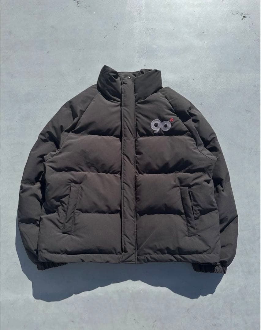 9090 90 Logo Rich Puffer Jacket ブラック M