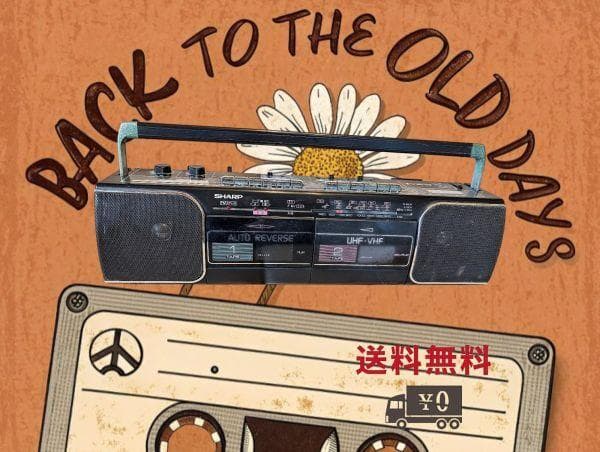 送料無料【ジャンクレア88'SHARPヴィンテージQT-Y13U-BKwラジカセ