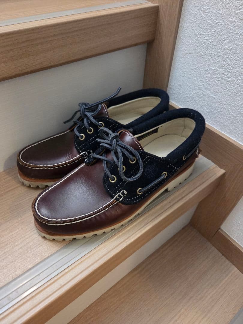 Timberland デッキシューズ ブラウン・ネイビー　26.0くらい Timberland（ティンバーランド） デッキシューズ メンズ クラシック