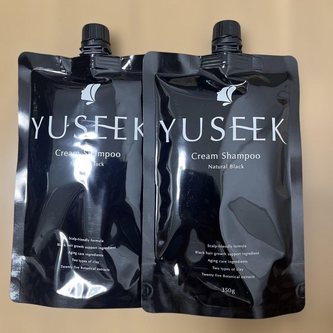 YUSEEK クリームシャンプー350g 2個セット Amazon | YUSEEK クリームシャンプー 白髪用ヘアマニキュア 黒染め