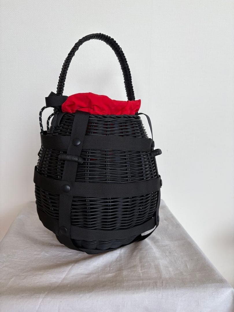 25AW JUN MIKAMI かごバッグ 黒 レディース】ショルダーバスケットバッグ | JUN MIKAMI(ジュンミカミ
