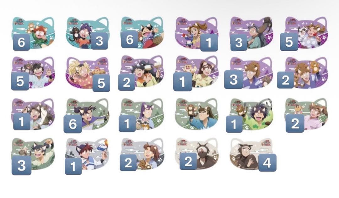 忍たま乱太郎 ナンジャタウン ねこ型 カード 特典 週替わり 全73枚 忍たま乱太郎 五年生 ナンジャタウン ねこ型カード ブロマイド 映画