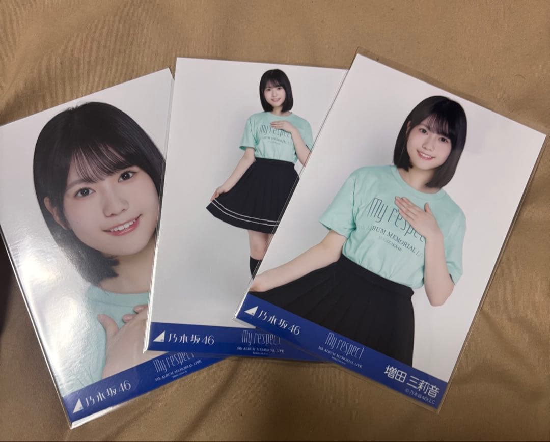 乃木坂46 生写真 My respect ライブTシャツ コンプ 増田三莉音 - メルカリ