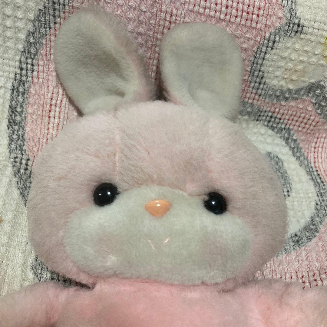 昭和レトロ ヴィンテージ 吉徳 うさぎ クリーミー ぬいぐるみ 中古品