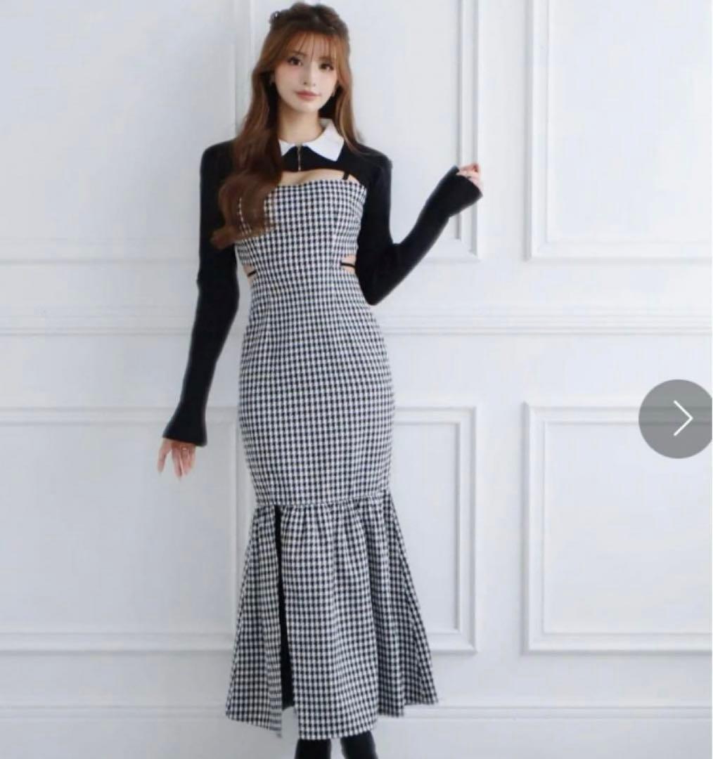 Randy Back open houndstooth ensemble