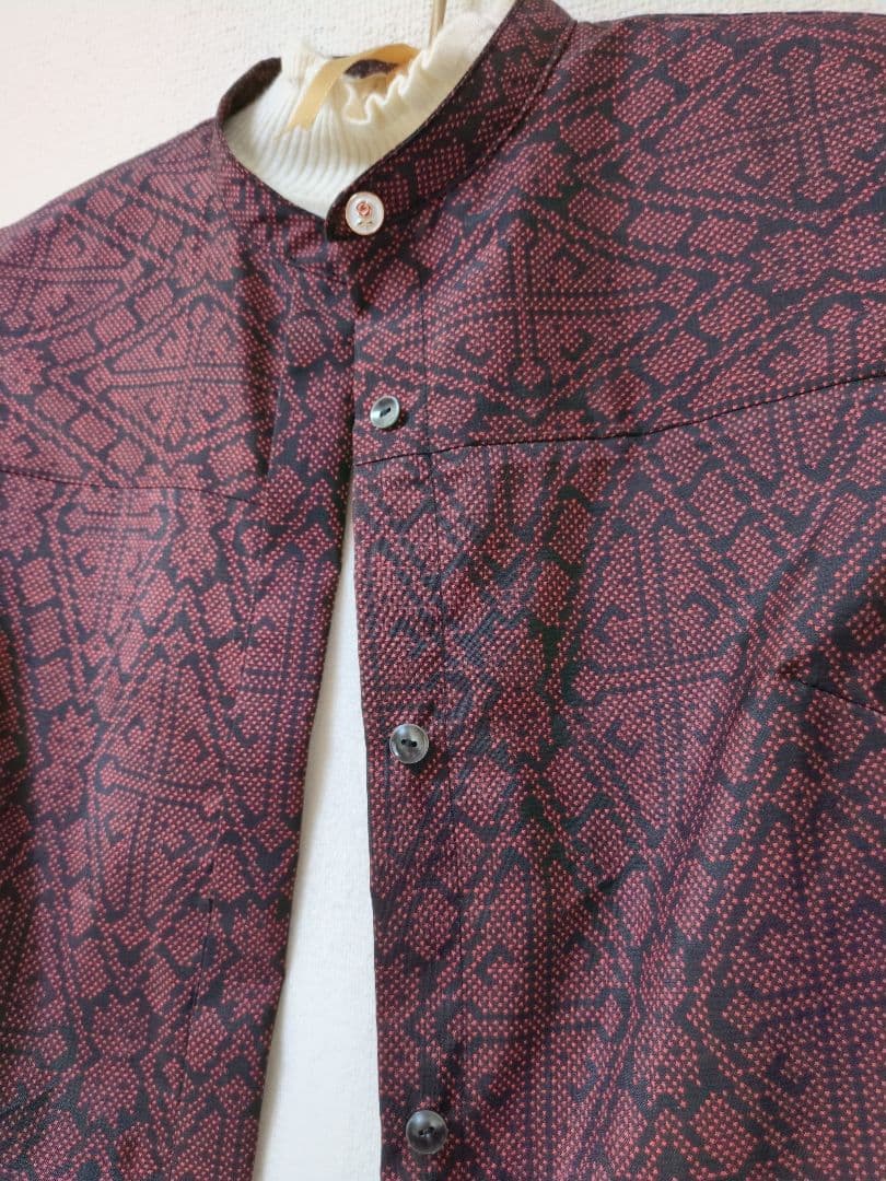 着物リメイク 大島紬 正絹 ワンピース 楽ちん細見えすっきり ジレ