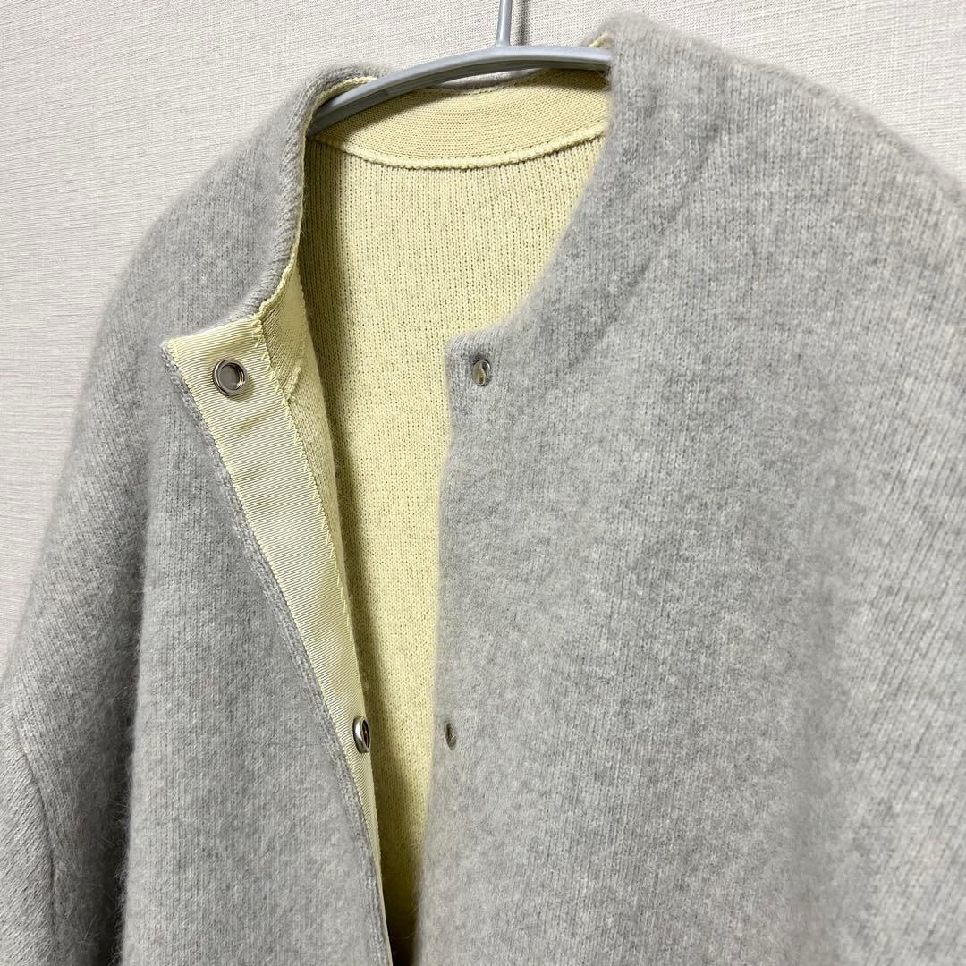 新品 エレンディークELENDEEK ラクーンミックスダブルカーディガン