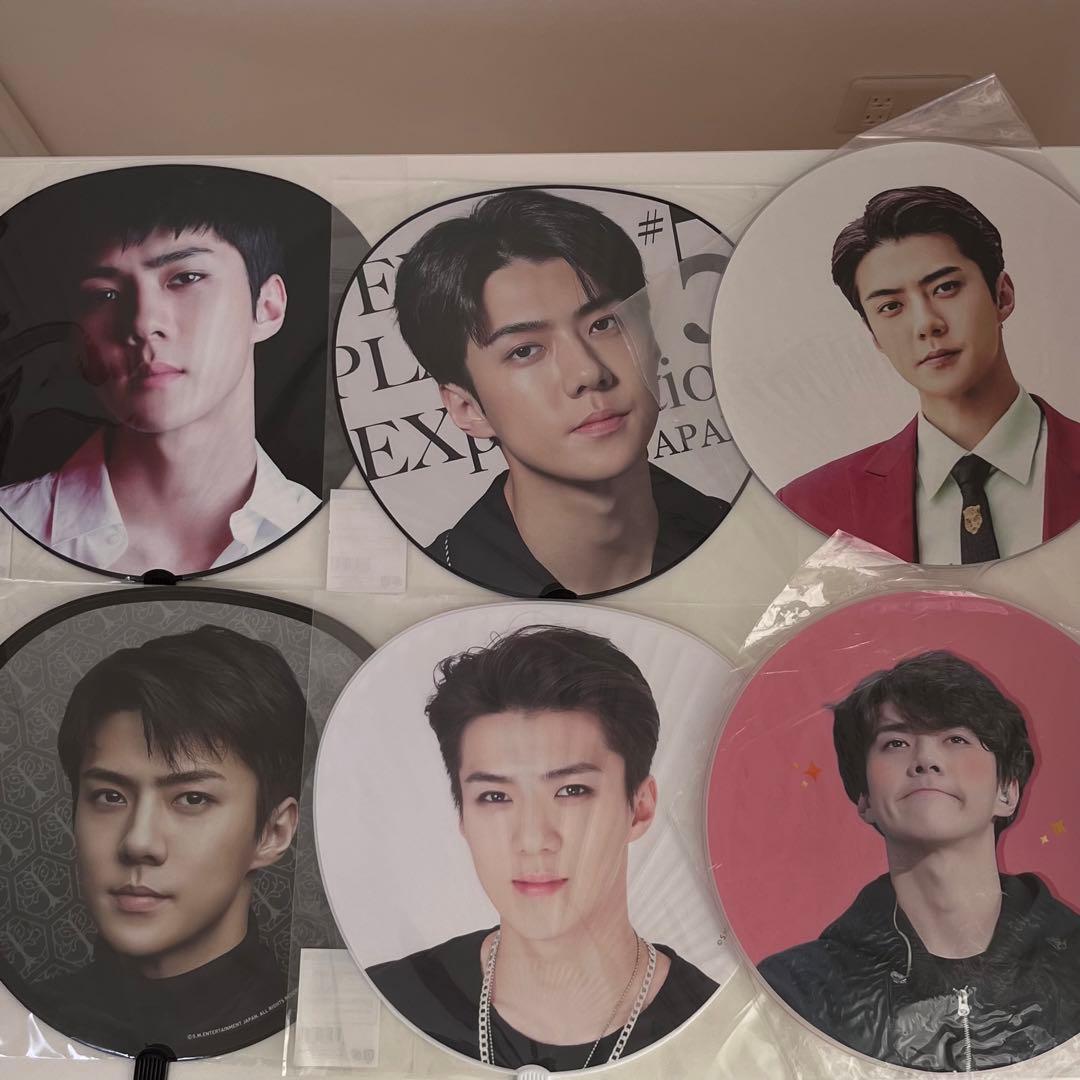 EXO セフン　うちわセット 蛍光プリントシール】【EXO(エクソ)/SEHUN(セフン)】『??』K-POPの