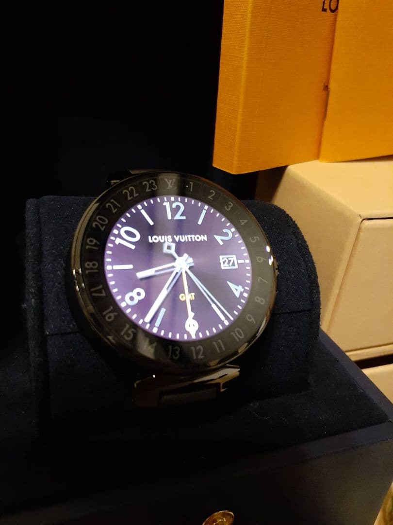 美品 ルイヴィトン タンブール ホライゾン QA002Z 腕時計 - メルカリ