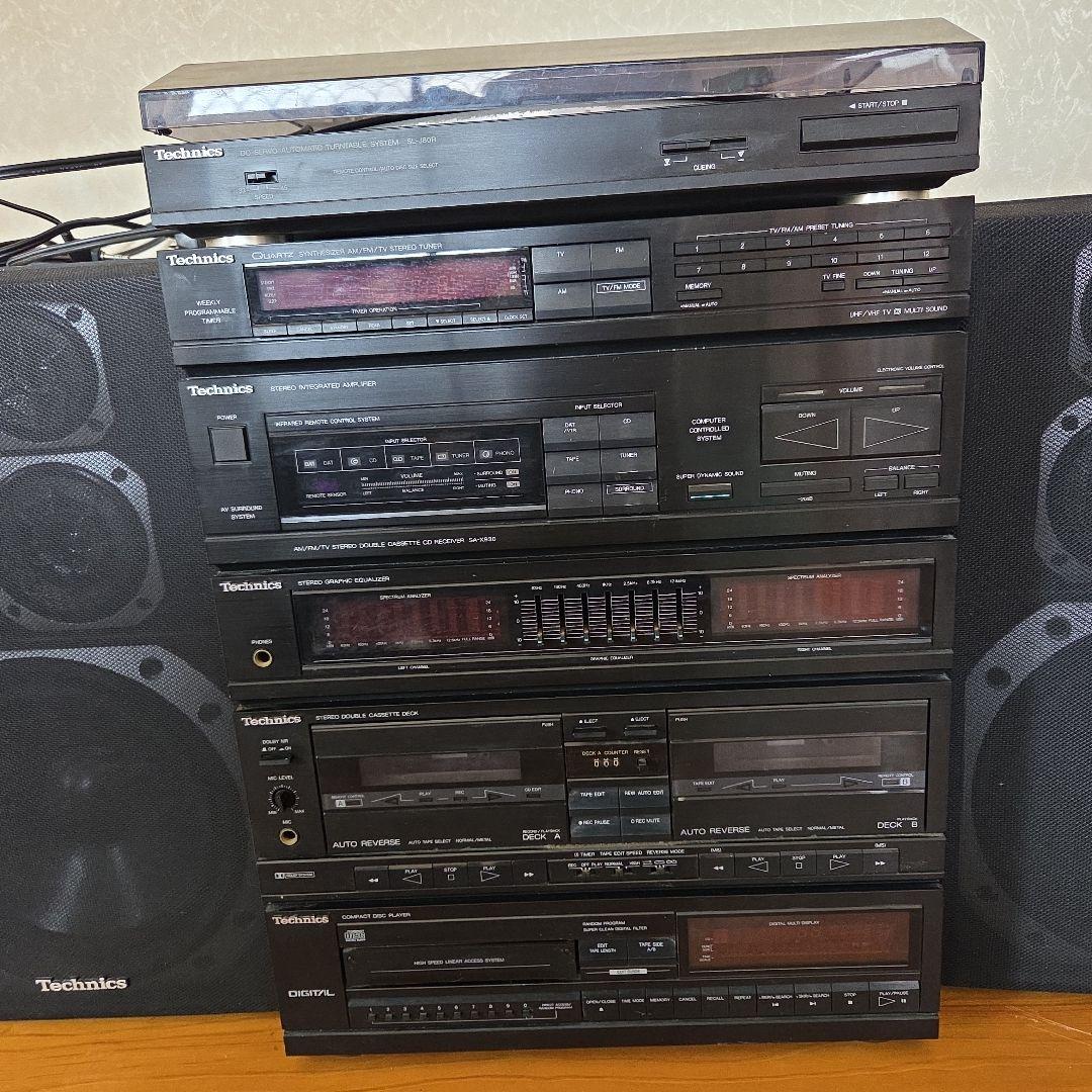 ジャンク品 松下電器 Technics コンポ CD・レコード・カセットデッキ