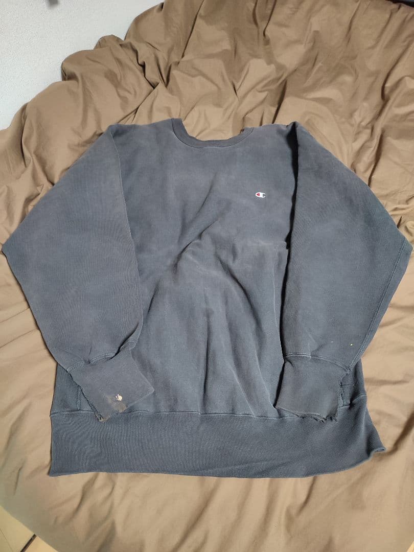 古着 90s reverse weave XXL USA製 漆黒 Champion - Made In USA】チャンピオン リバースウィーブ XXLサイズ