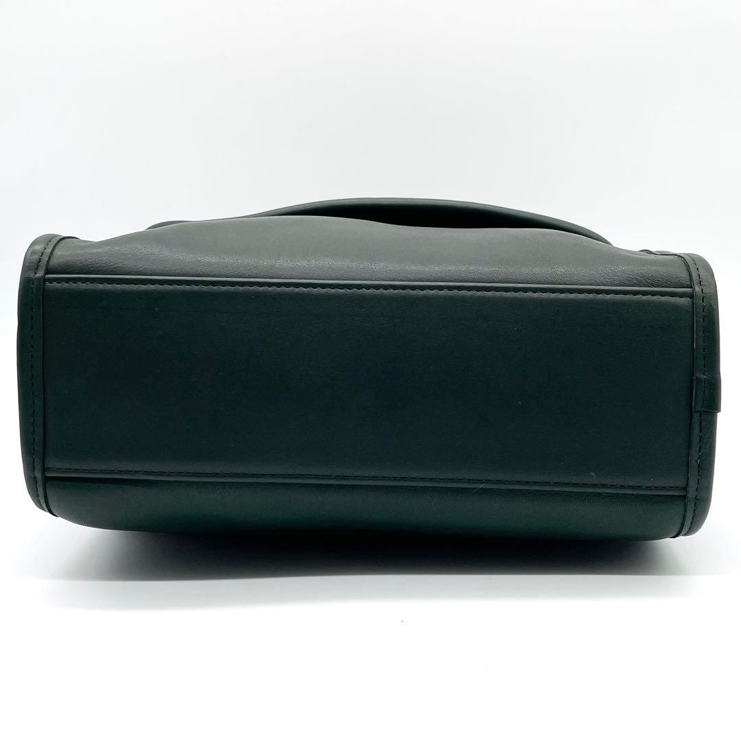 極美品✨オールドコーチ 2way ショルダーバッグ レザー グリーン 9977