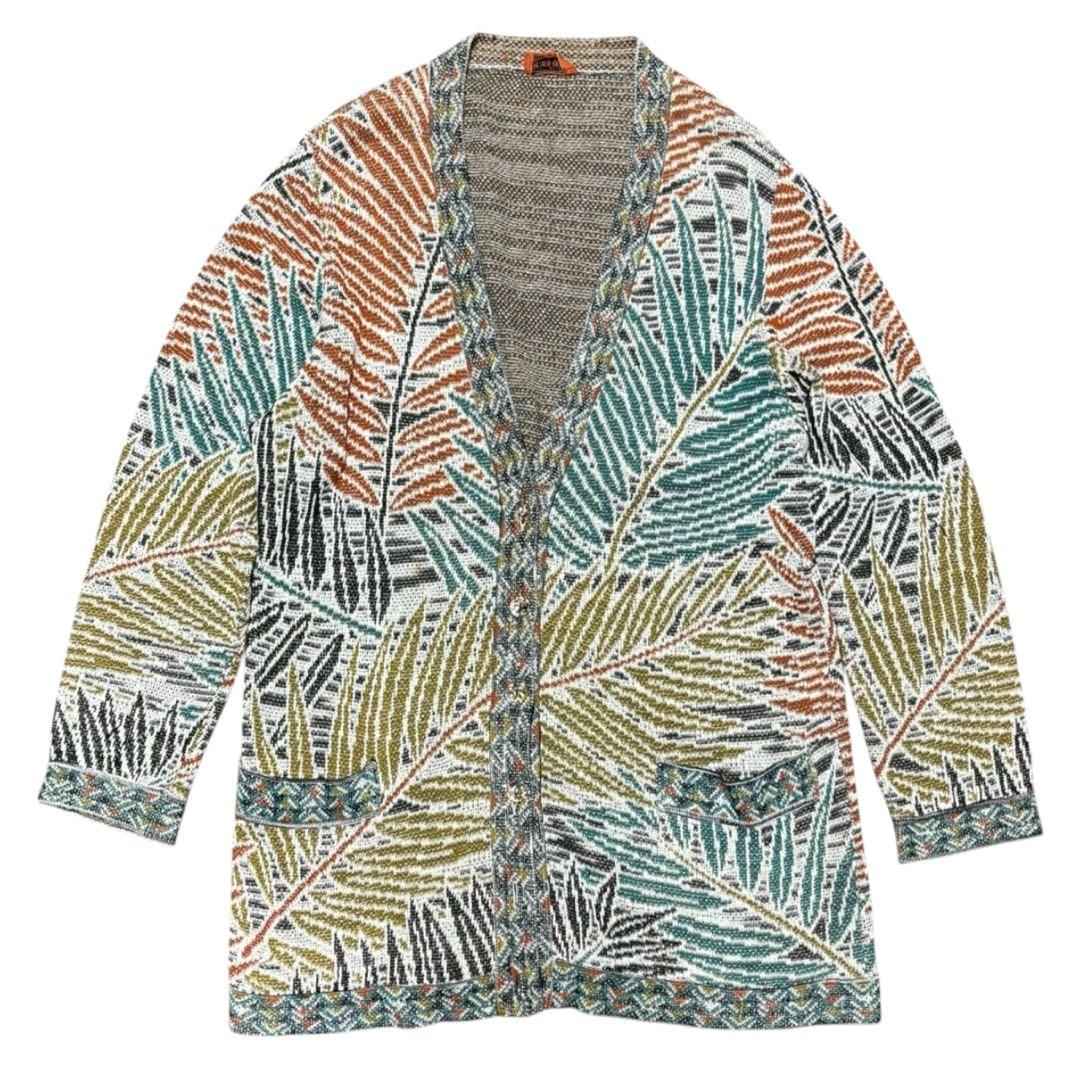 ヴィンテージ missoni ミッソーニ イタリア製 総柄ニットカーディガン