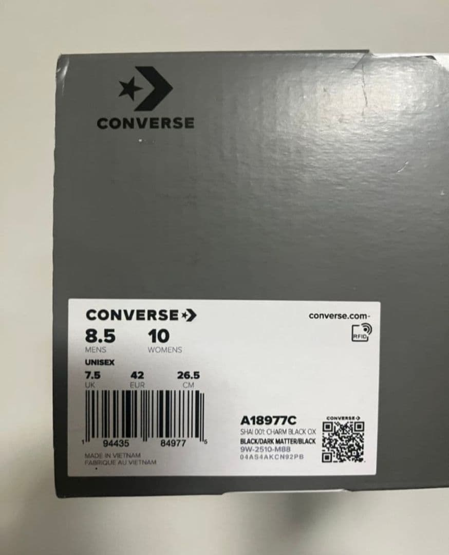 日本未発売　Converse SHAI 001 BLACK 26.5cm