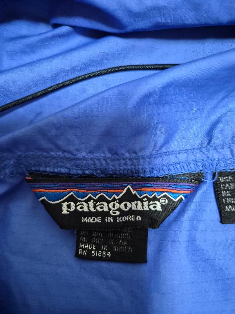 パタゴニア 三角タグ ナイロンアノラック M 80s ヴィンテージ 青